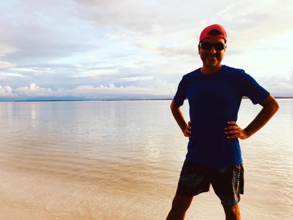 El capi posando en Playa Azul.