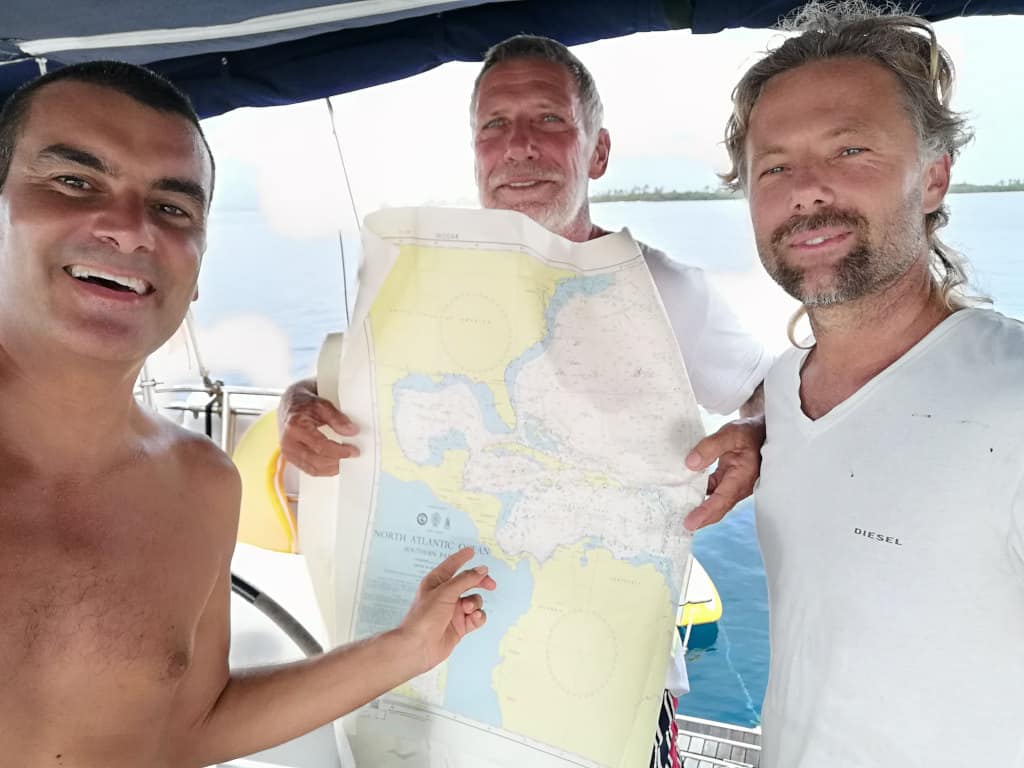 Revisando la ruta a seguir con Wolfgang y Eric.