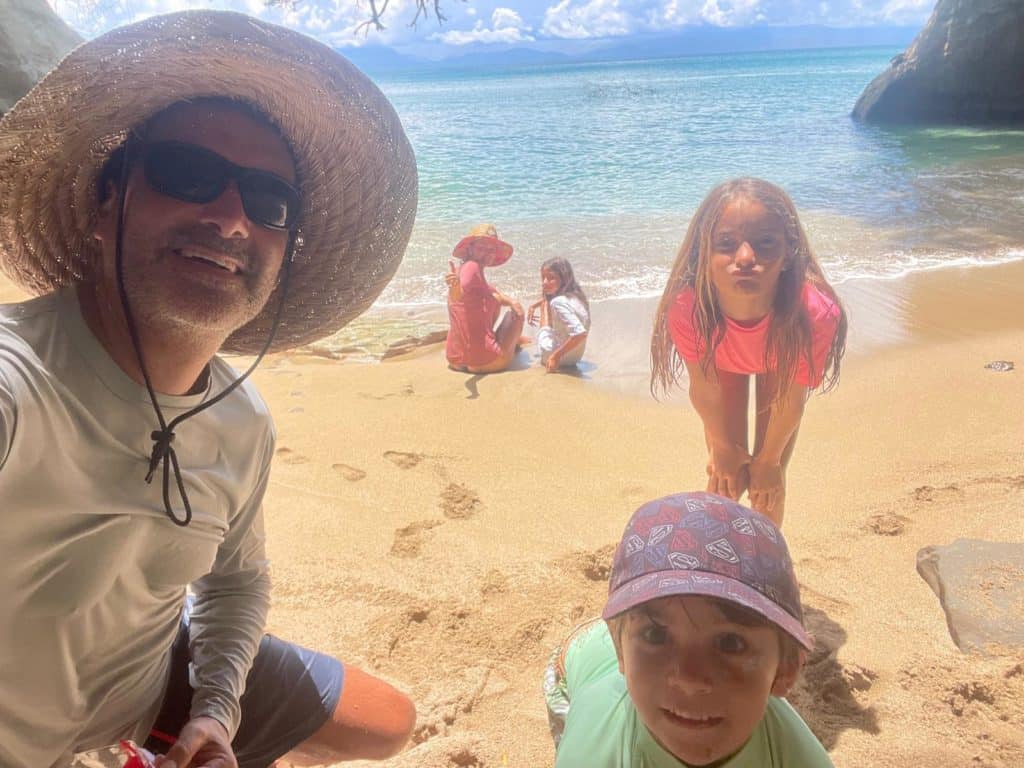 Nuestra mini playa privada.