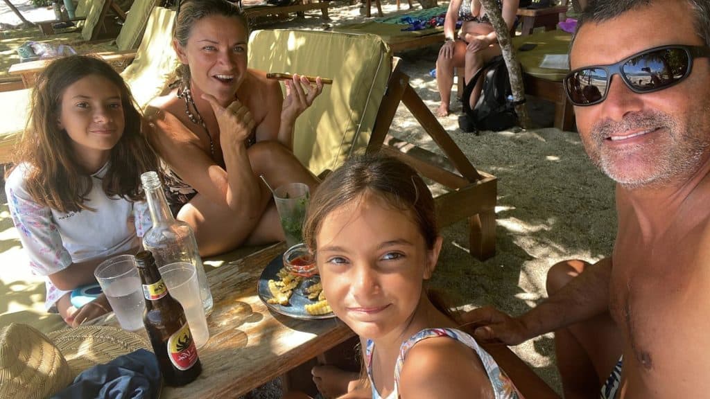 De Chill en el Restaurant de Bahia Ballena.