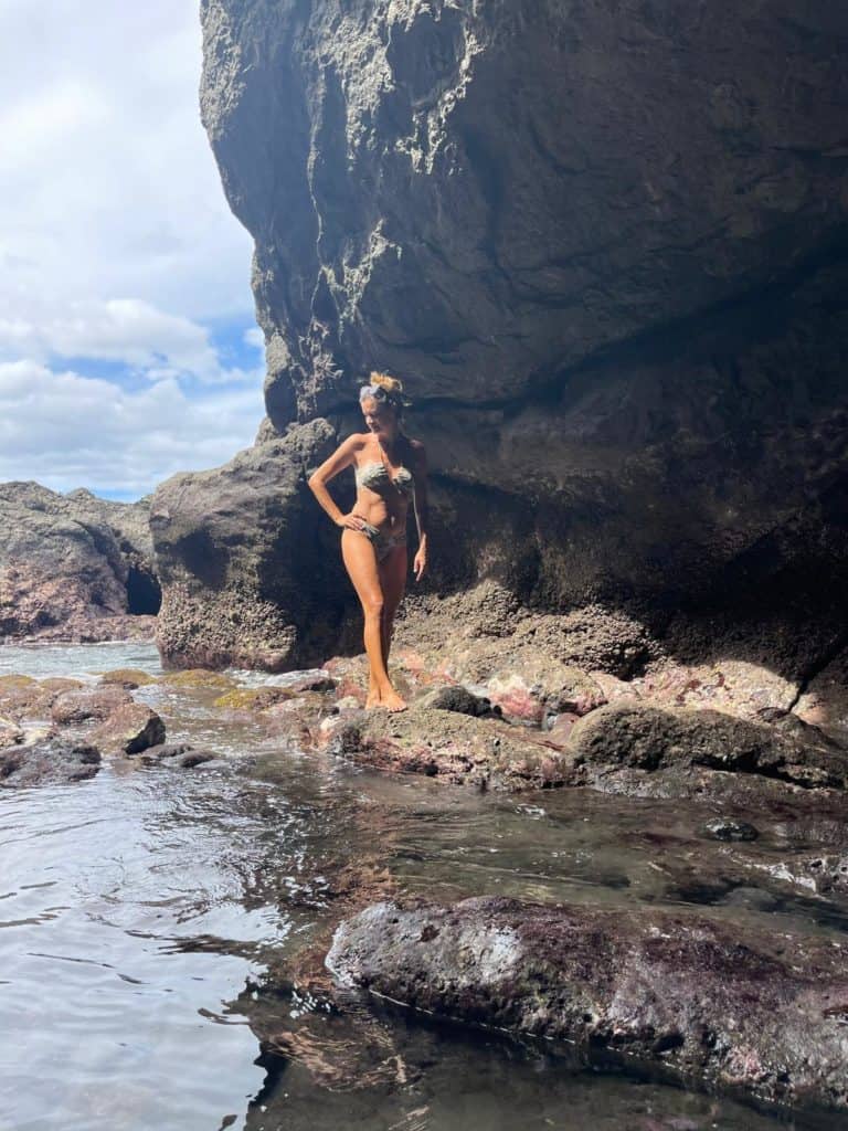 Maria en Playa Pochote.